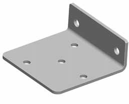 Lightweight telescopic mast lower bracket