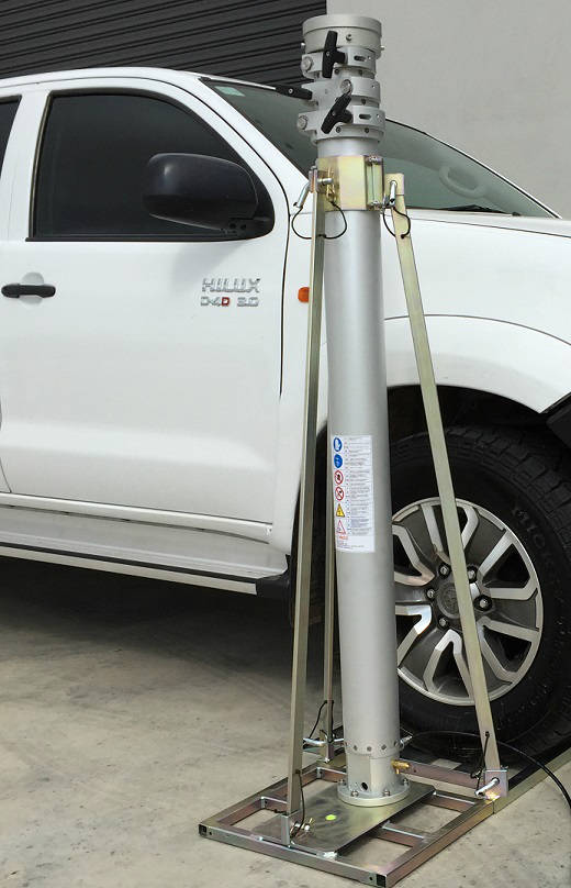 Fireco Mast Mounting Option Drive Over Wheel Support